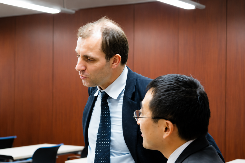 MBA students networking