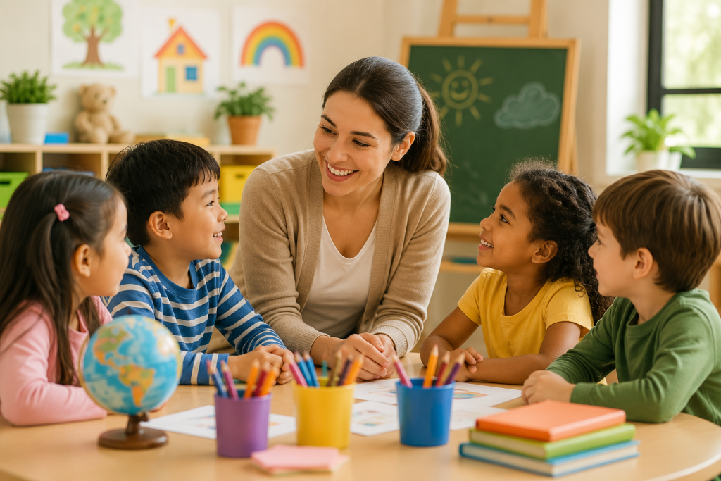 Engaging learning moment in class