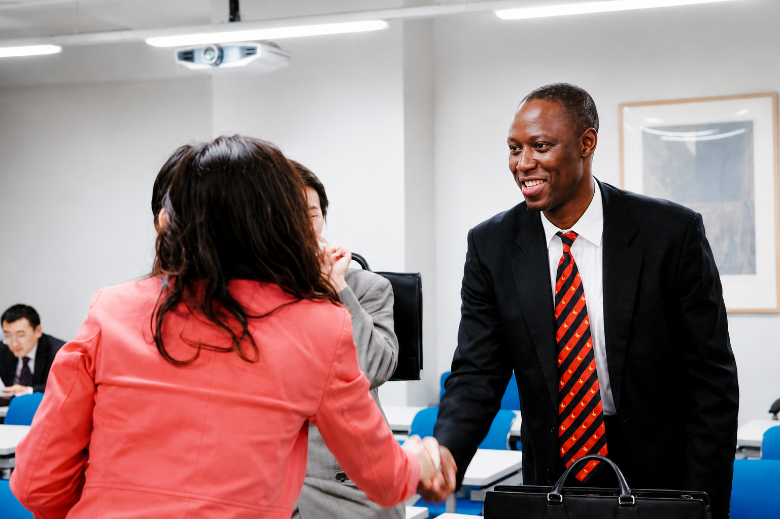 AU MBA students networking