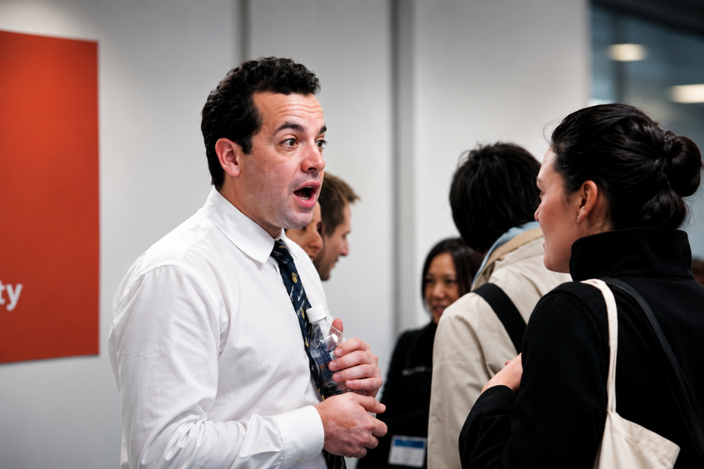 AU MBA students networking