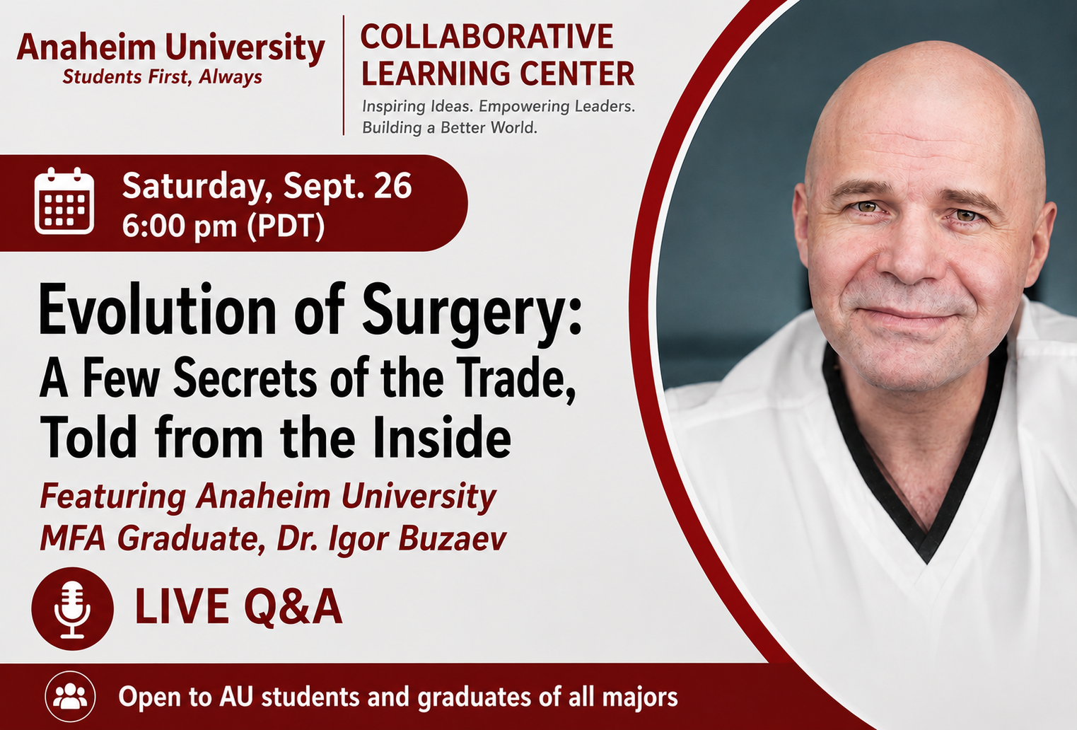 CLC: AU MFA Graduate Dr. Igor Buzaev