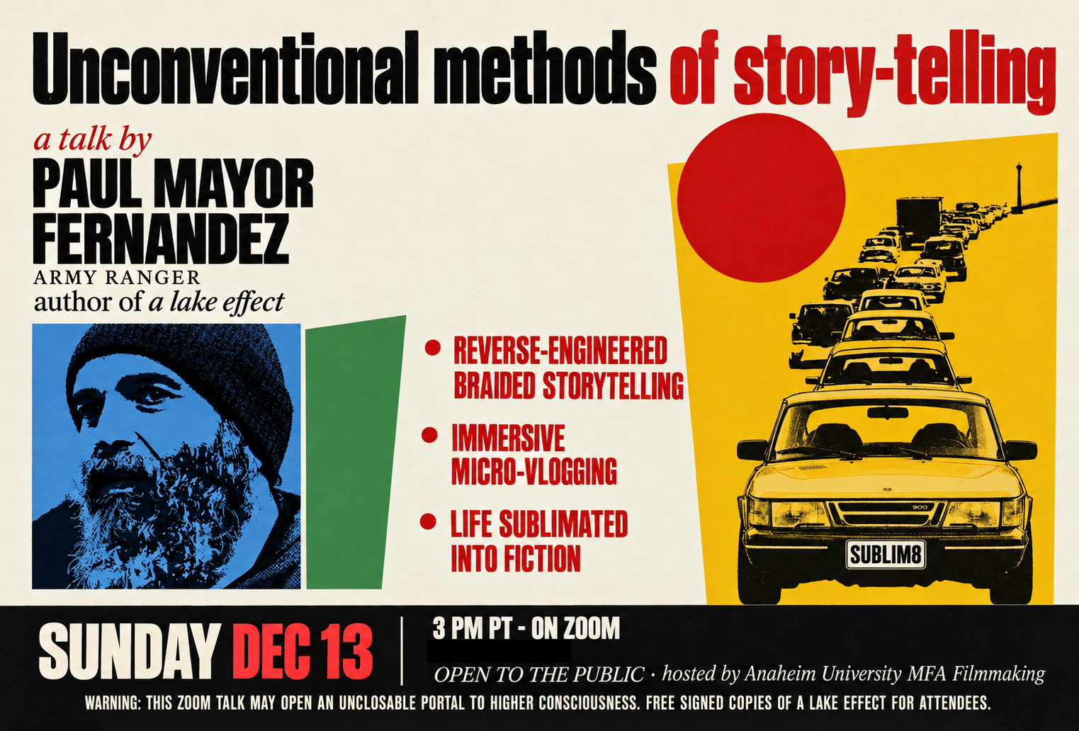 Explore Unconventional Methods of Storytelling with Author and Filmmaker Paul Mayor Fernandez